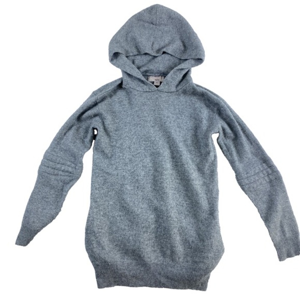 Stella McCartney for GAP Sweater Kids Sz M (9) Grey Cashmere Silk Blend Hooded